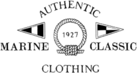 AUTHENTIC MARINE 1927 CLASSIC CLOTHING Logo (DPMA, 05/26/1992)