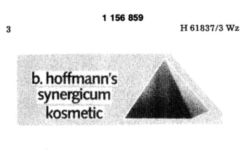 b. hoffmann's synergicum kosmetic Logo (DPMA, 24.10.1989)