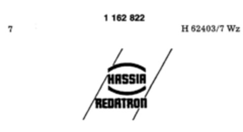 HASSIA REDATRON Logo (DPMA, 17.10.1989)
