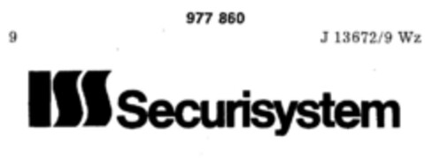 ISS Securisystem Logo (DPMA, 29.10.1977)