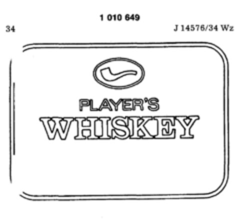 PLAYER`S WHISKEY Logo (DPMA, 02/14/1979)