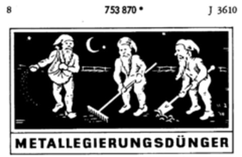 METALLEGIERUNGSDÜNGER Logo (DPMA, 30.05.1961)