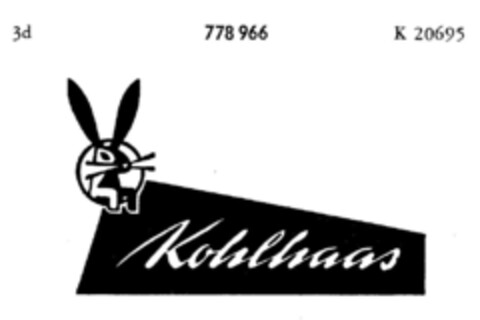 Kohlhaas Logo (DPMA, 13.10.1962)