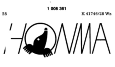 HONMA Logo (DPMA, 02/05/1980)