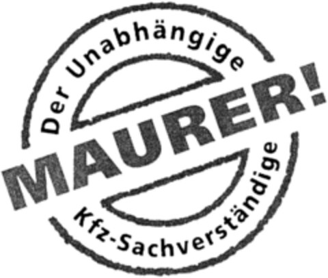 MAURER! Der Unabhängige Kfz-Sachverständige Logo (DPMA, 09/25/1993)