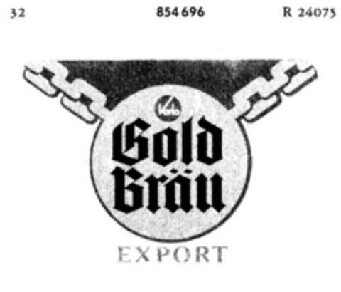 Gold Bräu EXPORT Logo (DPMA, 29.12.1967)