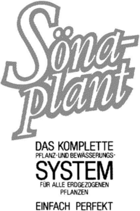 Söna-plant Logo (DPMA, 09.01.1992)