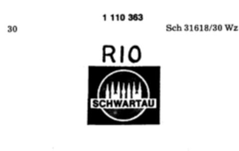 RIO SCHWARTAU Logo (DPMA, 09.02.1985)