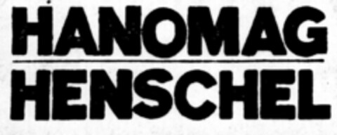 HANOMAG HENSCHEL Logo (DPMA, 12/29/1969)
