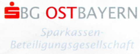 SBG OSTBAYERN Sparkassen-Beteiligungsgesellschaft Logo (DPMA, 27.01.2000)