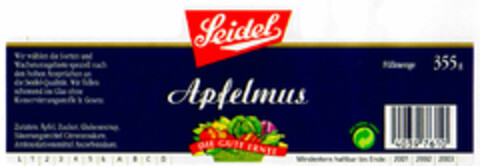 Seidel Apfelmus Logo (DPMA, 17.03.2000)