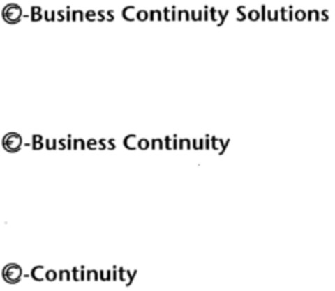 €)-Business Continuity Solutions Logo (DPMA, 06/28/2000)