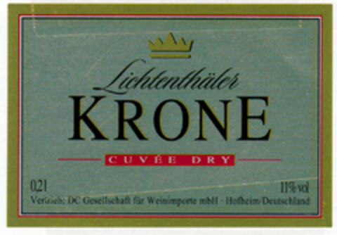 Lichtenthäler KRONE Logo (DPMA, 19.03.2001)