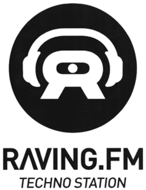 RAVING.FM TECHNO STATION Logo (DPMA, 18.04.2019)