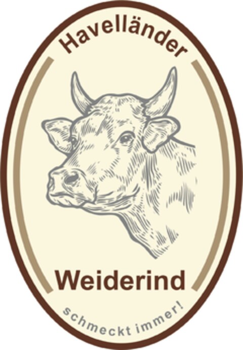 Havelländer Weiderind schmeckt immer! Logo (DPMA, 08.07.2019)