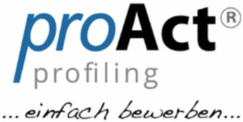 proAct profiling ...einfach bewerben Logo (DPMA, 24.02.2021)