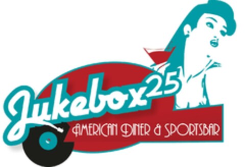 Jukebox 25 AMERICAN DINER & SPORTSBAR Logo (DPMA, 05/17/2022)