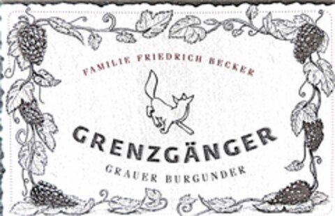 FAMILIE FRIEDRICH BECKER GRENZGÄNGER GRAUER BURGUNDER Logo (DPMA, 26.04.2023)
