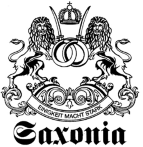Saxonia EINIGKEIT MACHT STARK Logo (DPMA, 09.08.2002)