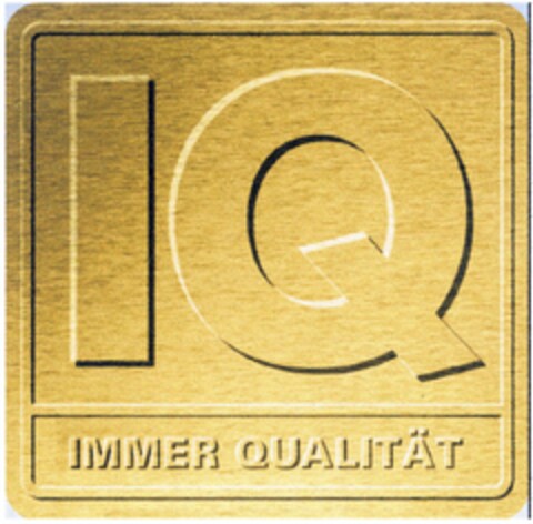 IQ IMMER QUALITÄT Logo (DPMA, 10.10.2005)