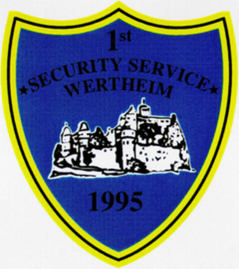 1st *SECURITY SERVICE* WERTHEIM 1995 Logo (DPMA, 25.11.1996)