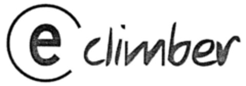 e climber Logo (DPMA, 05.10.1999)