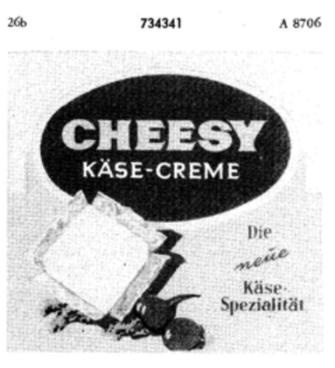 CHEESY KÄSE-CREME Logo (DPMA, 11.06.1959)