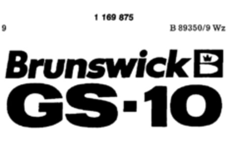 Brunswick B GS-10 Logo (DPMA, 05.03.1990)