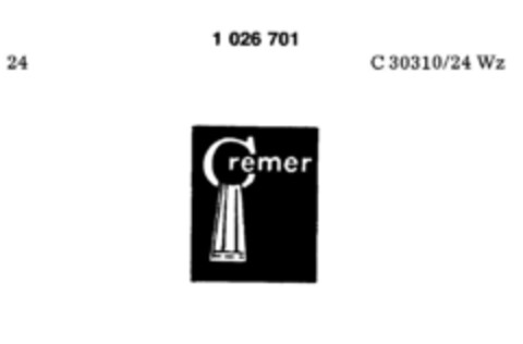 Cremer Logo (DPMA, 29.05.1981)