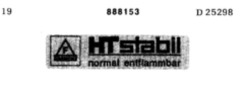 HT stabil normal entflammbar Logo (DPMA, 26.12.1970)