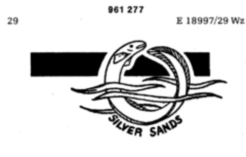 SILVER SANDS Logo (DPMA, 27.10.1976)