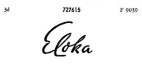 Eloka Logo (DPMA, 23.08.1958)