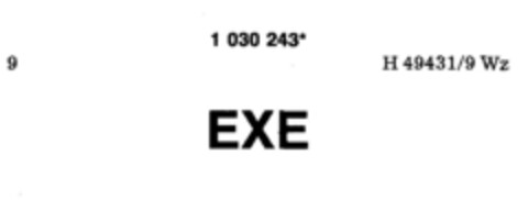EXE Logo (DPMA, 10.12.1981)