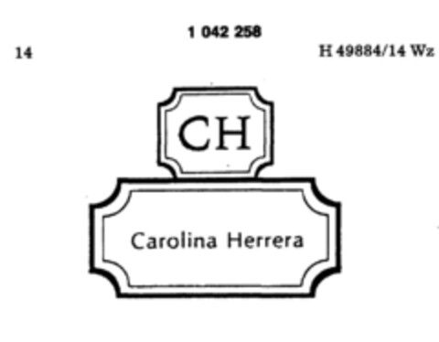 CH Carolina Herrera Logo (DPMA, 03/26/1982)