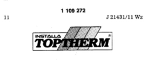 INSTALLA TOPTHERM Logo (DPMA, 11/08/1986)