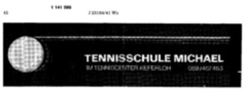 TENNISSCHULE MICHAEL Logo (DPMA, 17.08.1988)