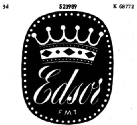 Edsor Logo (DPMA, 01.04.1940)