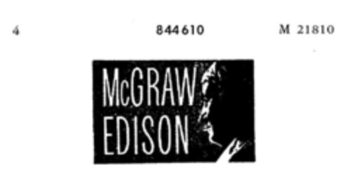 McGRAW EDISON Logo (DPMA, 05.11.1963)