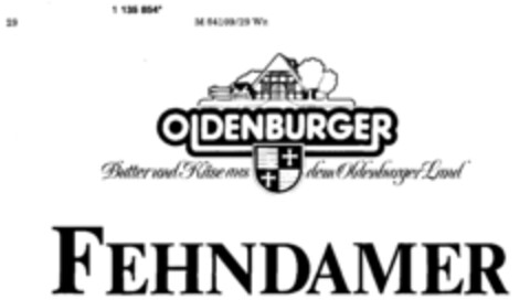 OLDENBURGER FEHNDAMER Logo (DPMA, 09.12.1988)