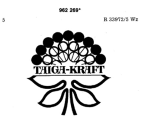 TAIGA-KRAFT Logo (DPMA, 02.04.1977)