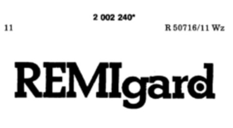 REMIgard Logo (DPMA, 18.05.1991)