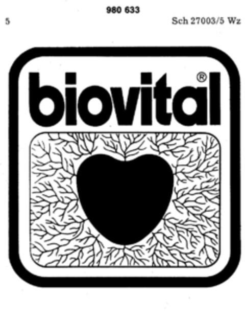 biovital Logo (DPMA, 06.03.1978)