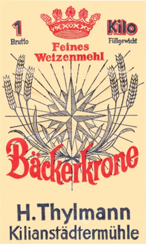 Bäckerkrone feinstes WEIZENAUSZUGMEHL Logo (DPMA, 01/13/1933)