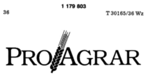 PRO AGRAR Logo (DPMA, 23.02.1990)