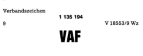 VAF Logo (DPMA, 07/15/1983)