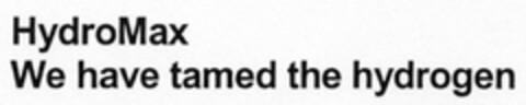 HydroMax We have tamed the hydrogen Logo (DPMA, 06.05.2005)