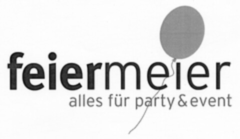 feiermeier alles für party & event Logo (DPMA, 17.05.2005)