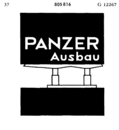 PANZER Ausbau Logo (DPMA, 28.02.1963)