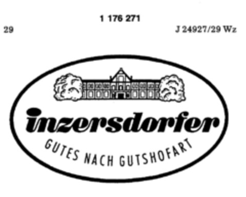 inzersdorfer GUTES NACH GUTSHOFART Logo (DPMA, 15.03.1990)