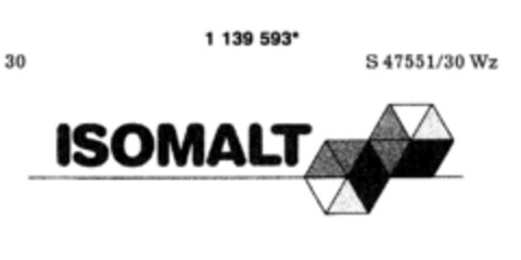 ISOMALT Logo (DPMA, 12/05/1988)